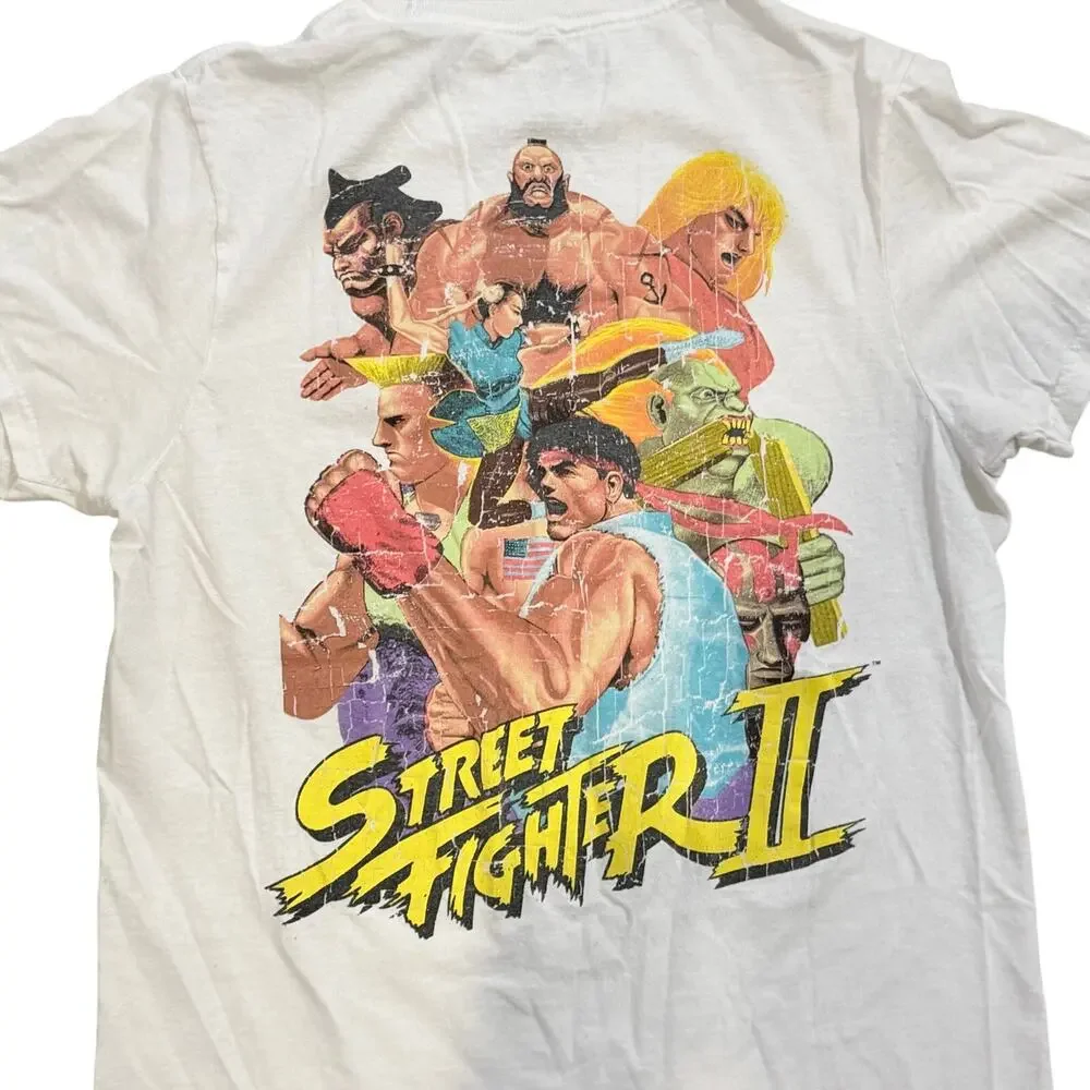 CapCom StreetFighter II 1991 Graphic Modern T-Shirt Cotton|S